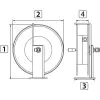 STK POWDER COATED MANUAL HOSE REEL 24M - 0