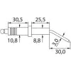 2 X IGN ELECTRODE BENDED WITH RIM SIAL - 0