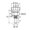 THERMAL RELIEF VALVE 63°C 1/4"M  - 1