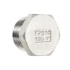 150LB SS TAPER HEX PLUG 1"M   - 1