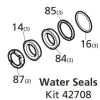 ANNOVI REVERBERI SEAL KIT FOR 3 PISTONS GENUINE KIT 42708 - 1