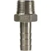 HOSE TAIL STAINLESS STEEL 1/2" MALE-12mm - 0