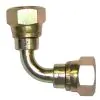 FEMALE TO FEMALE ZINC PLATED STEEL SWEPT ELBOW-1/4"F to 1/4"F - 0