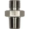 MALE TO MALE STAINLESS STEEL DOUBLE NIPPLE ADAPTOR BSP TAPERED -1/4"M to 1/4"TM - 0