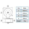 RM 434 STAINLESS STEEL AUTOMATIC HOSE REEL UP TO 21M - 1