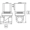 BURKERT SOLENOID VALVE 24V TYPE 6213 WITHOUT CONNECTOR - 0