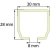 HOSE GUIDE U-RAIL CONNECTOR - 1