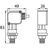 PR5 PRESSURE SWITCH 1/4&quot;M BLACK 40 BAR - 1