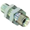 MALE TO MALE STAINLESS STEEL BULKHEAD FITTING AND LOCKNUT-1/4"M to 1/4"M - 0