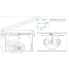 MOSMATIC DOUBLE CAR WASH BOOM, 1900mm & 1750mm, Ceiling mounted. - 1
