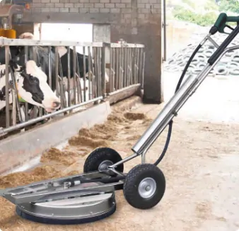 Agricultural foam cleaning